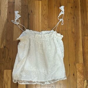 Cupcakes & Cashmere Flowy Tie Straps Top